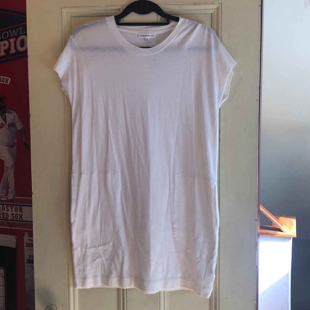 NWT White T Shirt Dress from Community